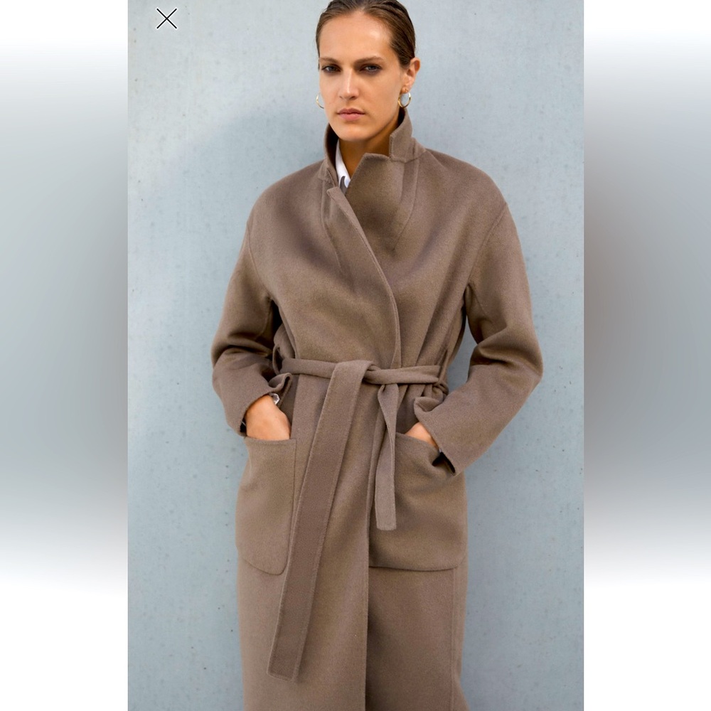 ZARA Tan Belted Coat